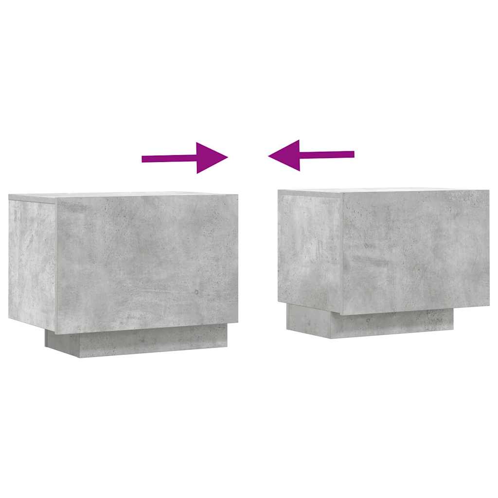 betonszürke szerelt fa TV-szekrény 100x35x40 cm