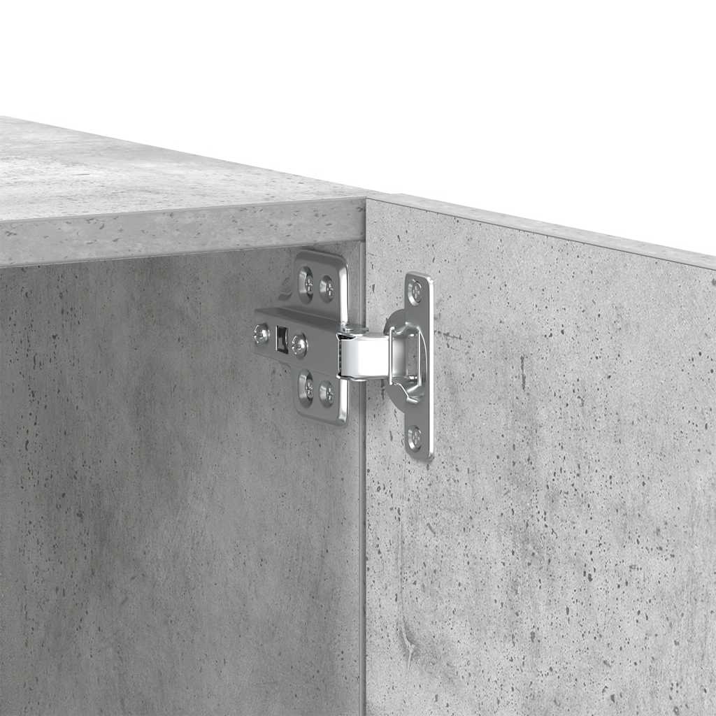 betonszürke szerelt fa TV-szekrény 100x35x40 cm