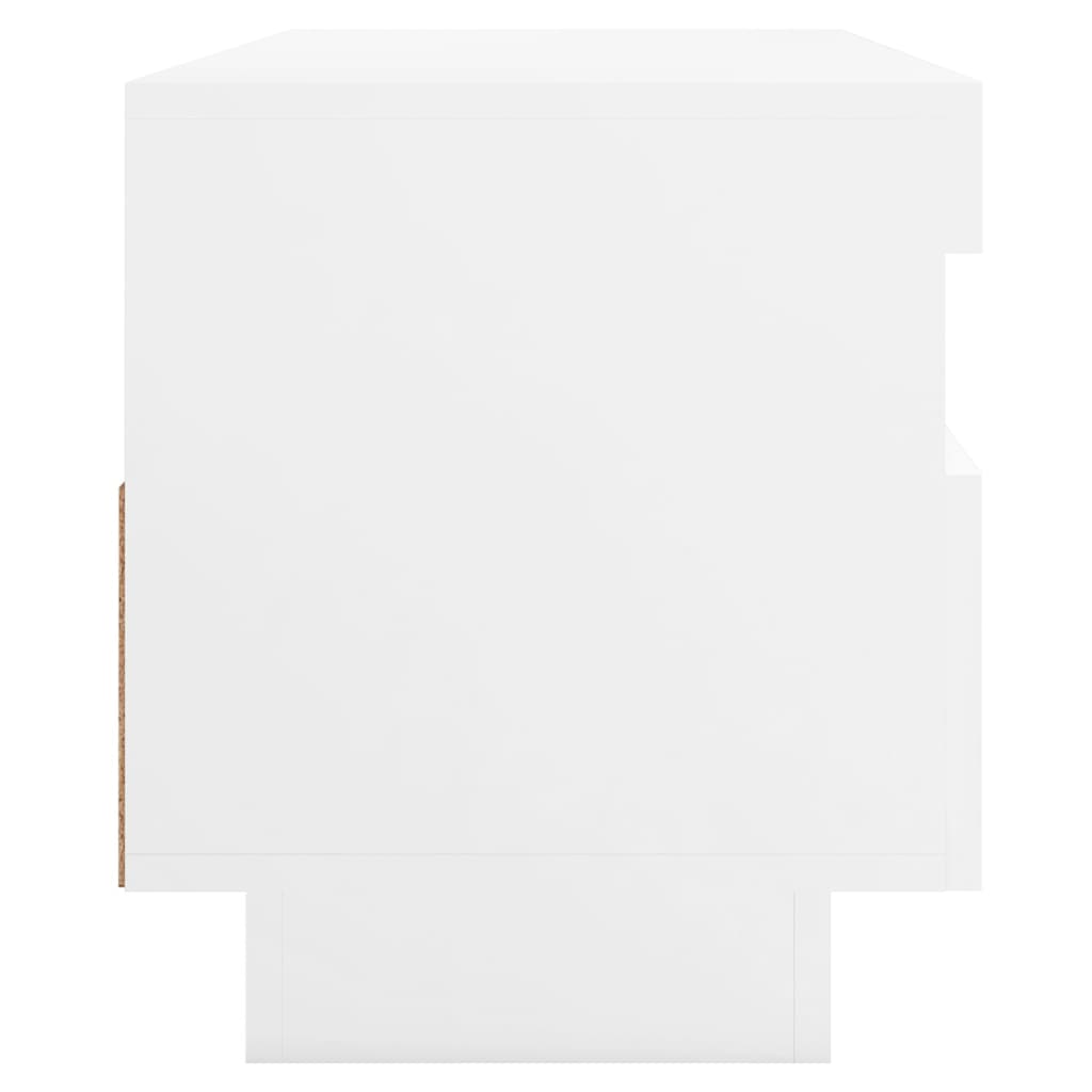 fehér TV-szekrény LED-világítással 100 x 35 x 40 cm