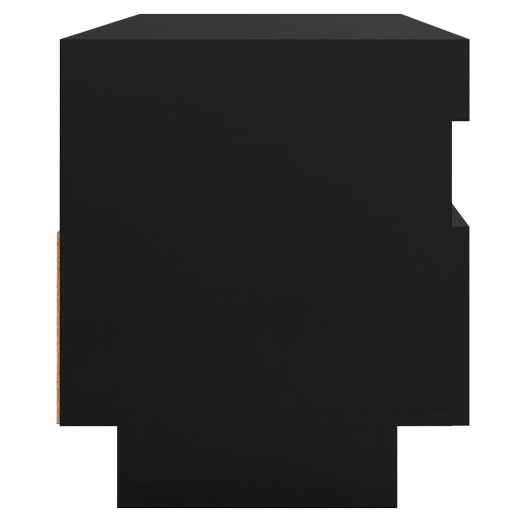 fekete TV-szekrény LED-lámpákkal 100 x 35 x 40 cm