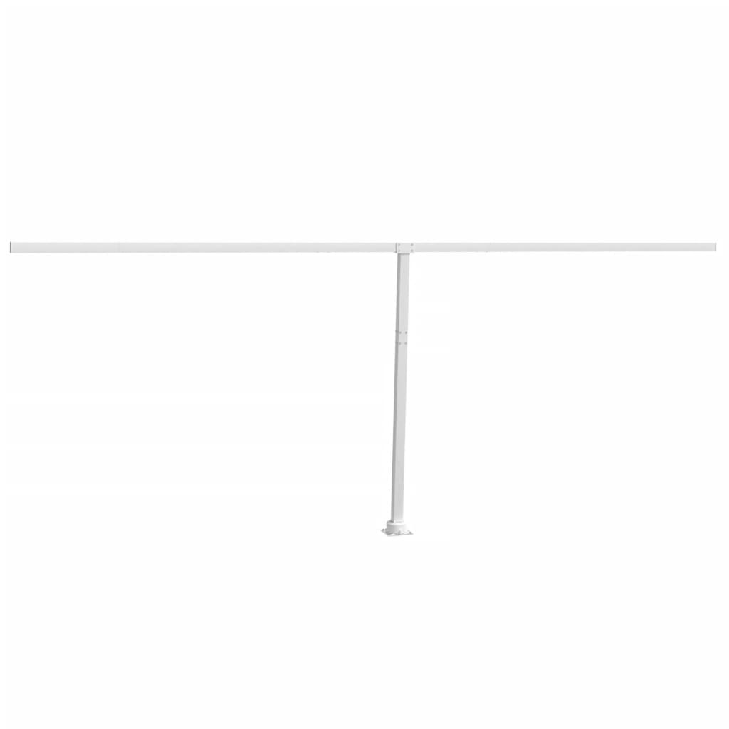fehér vas napellenzőrúdszett 600 x 245 cm