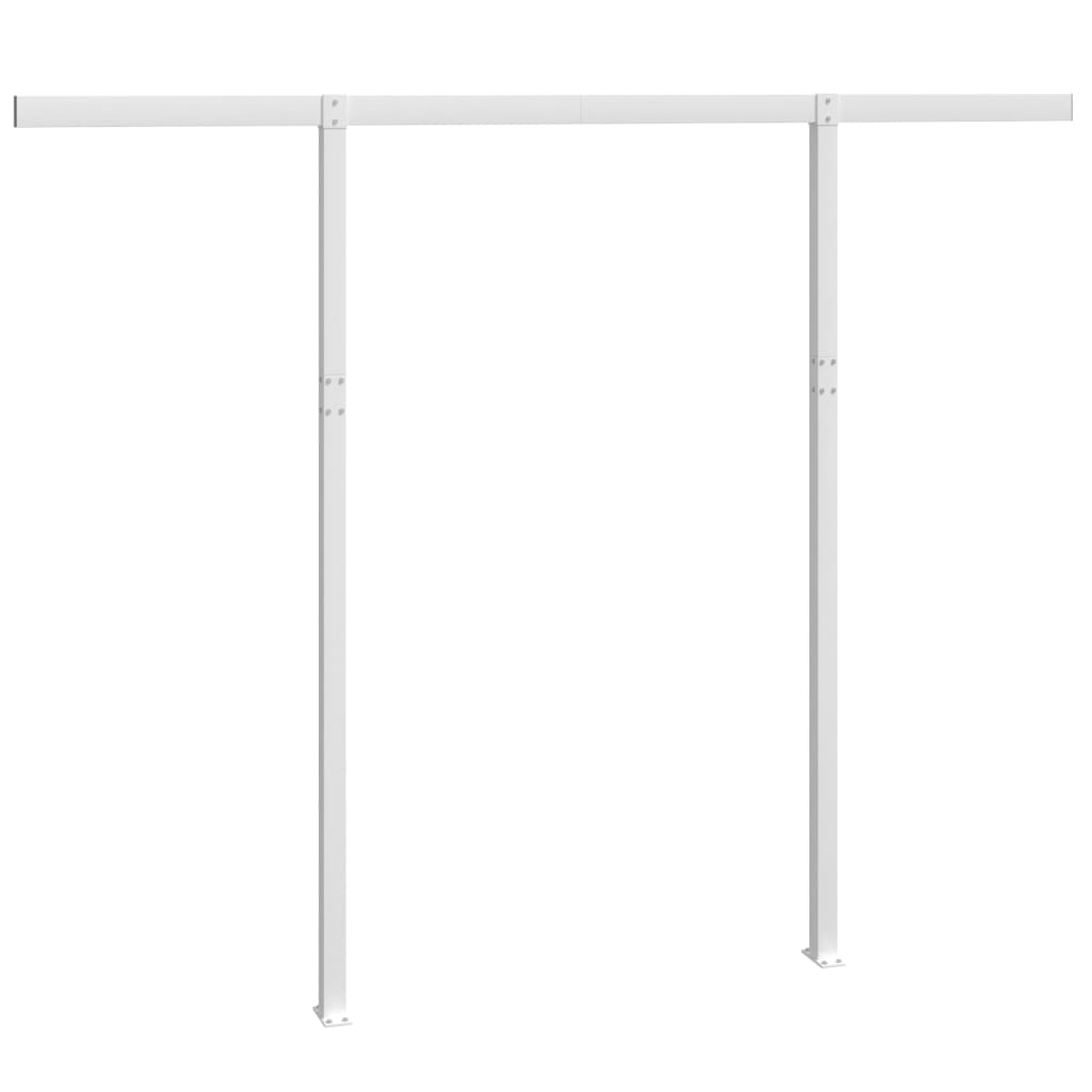 fehér vas napellenzőrúdszett 300 x 245 cm