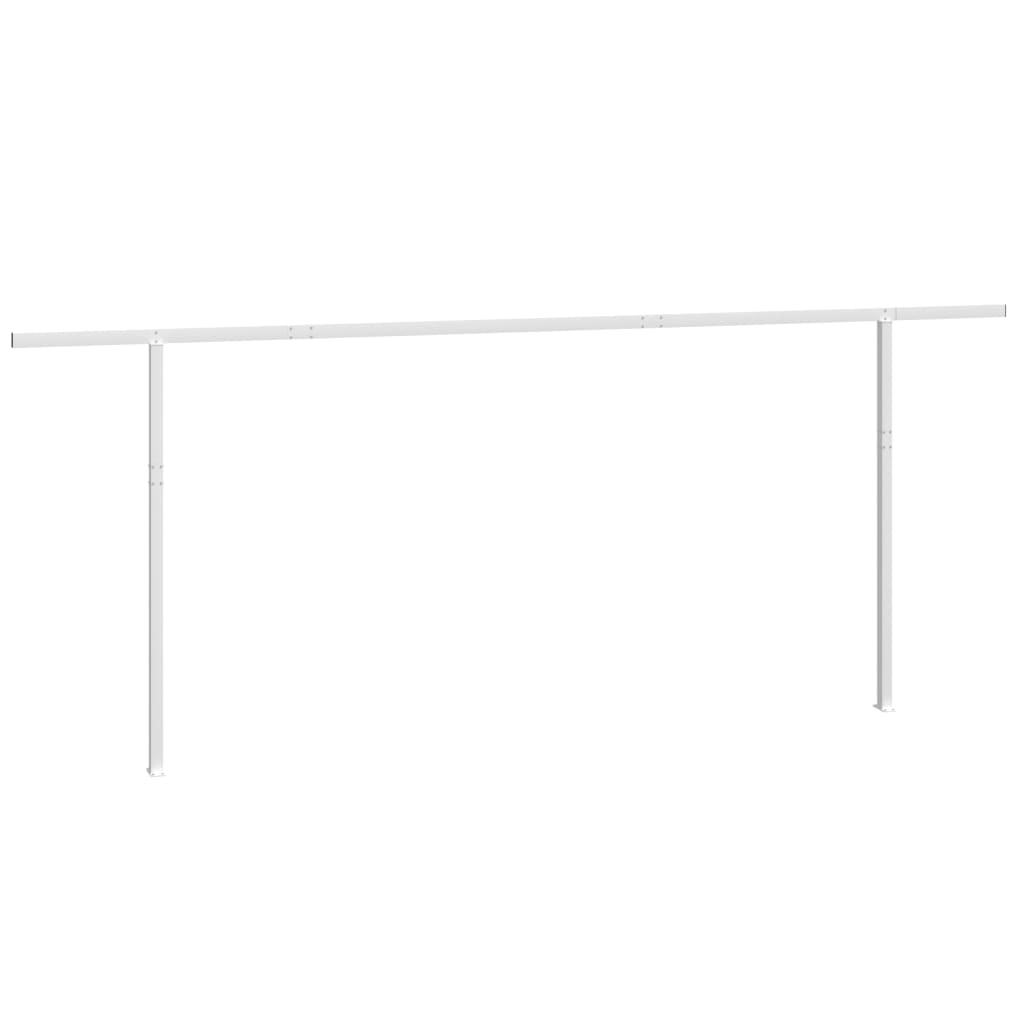 fehér vas napellenzőrúdszett 600 x 245 cm