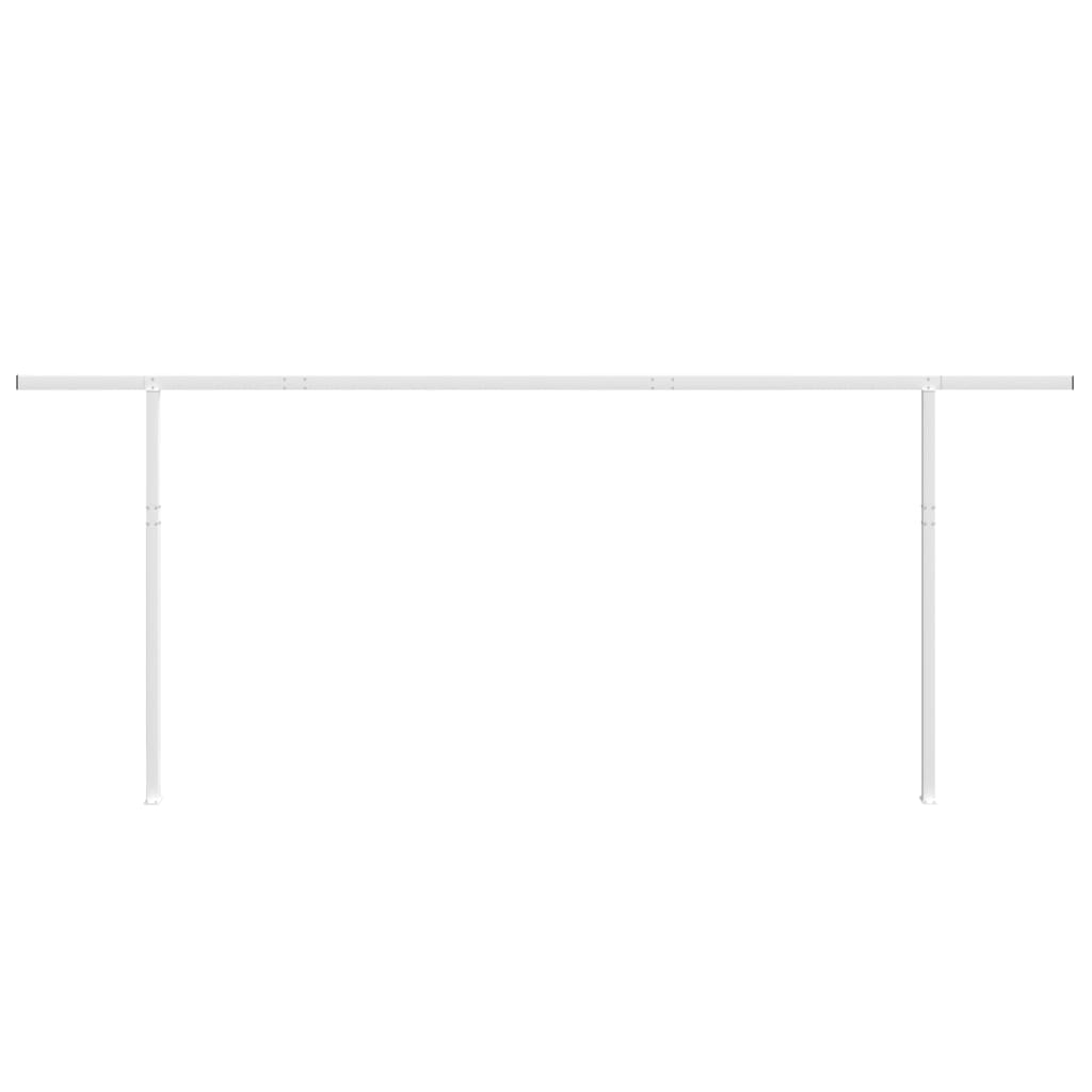 fehér vas napellenzőrúdszett 600 x 245 cm