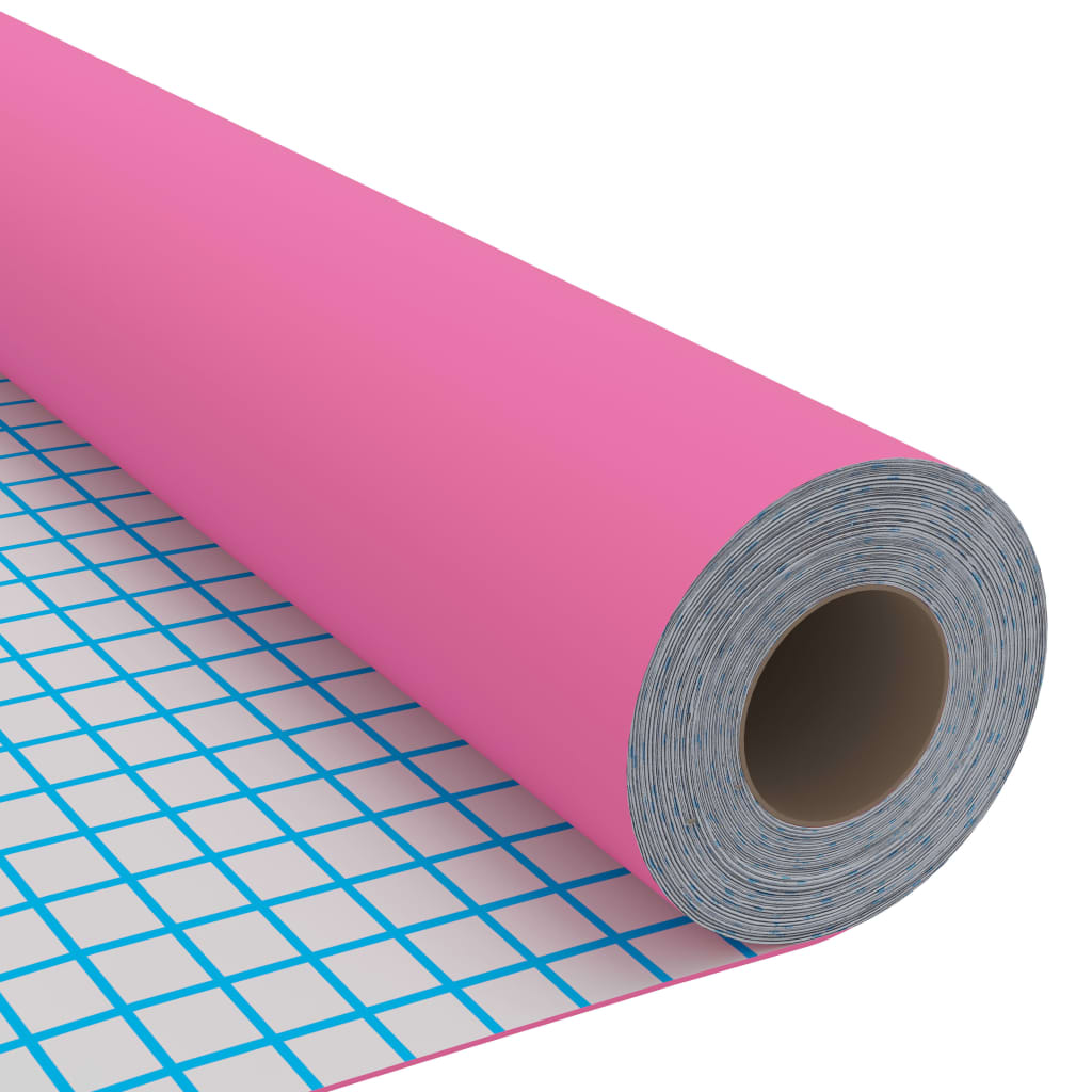 magasfényű rózsaszín öntapadó PVC bútorfólia 500 x 90 cm