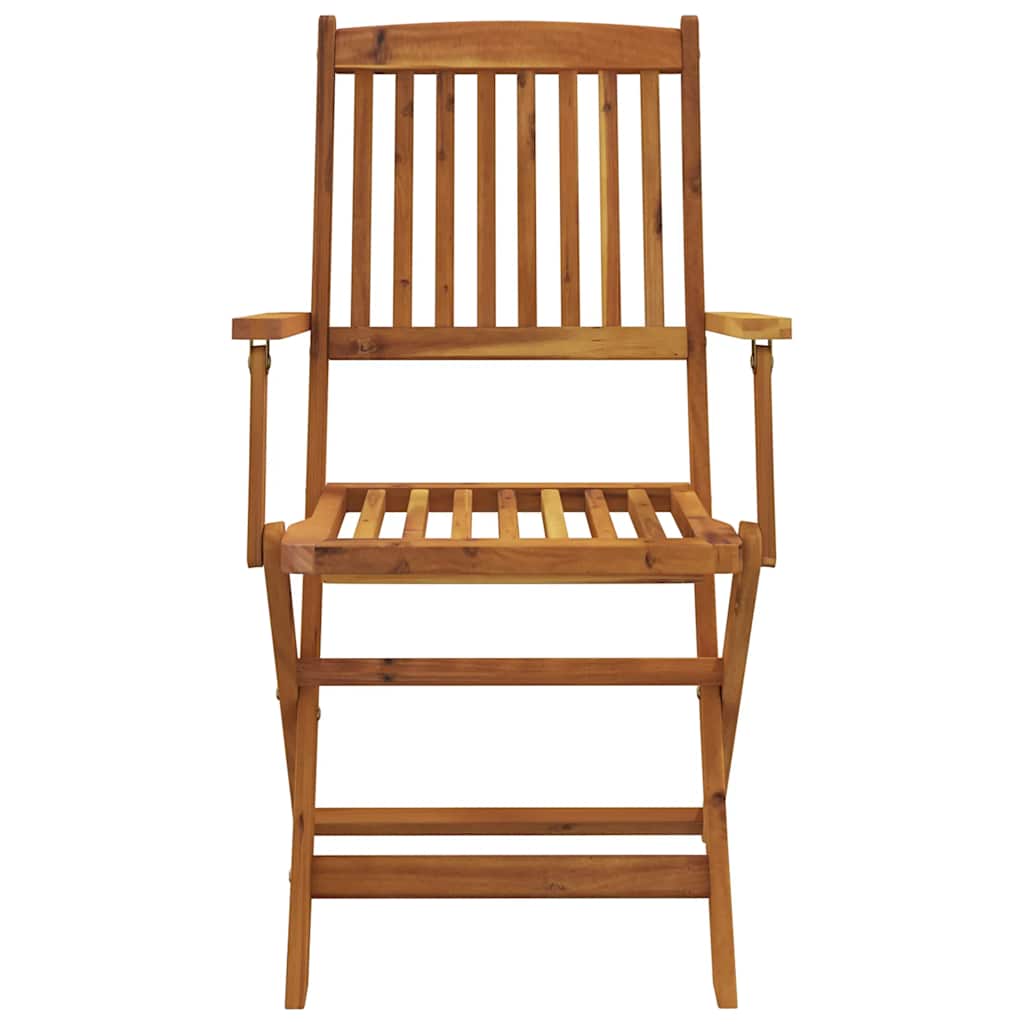 9 részes összecsukható tömör akácfa kerti étkezőszett