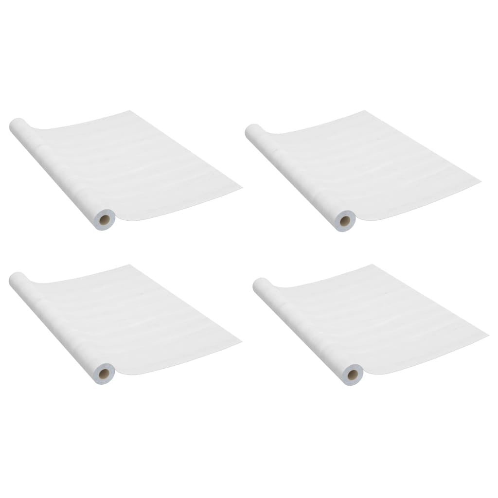 4 db fehér faszínű öntapadó PVC ajtófólia 210 x 90 cm