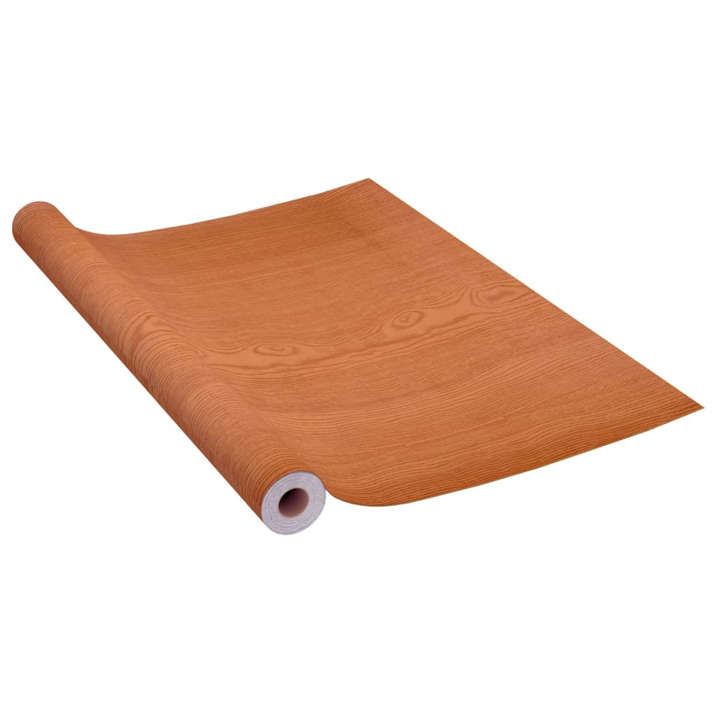 4 db világos tölgyszínű öntapadó PVC ajtófólia 210 x 90 cm