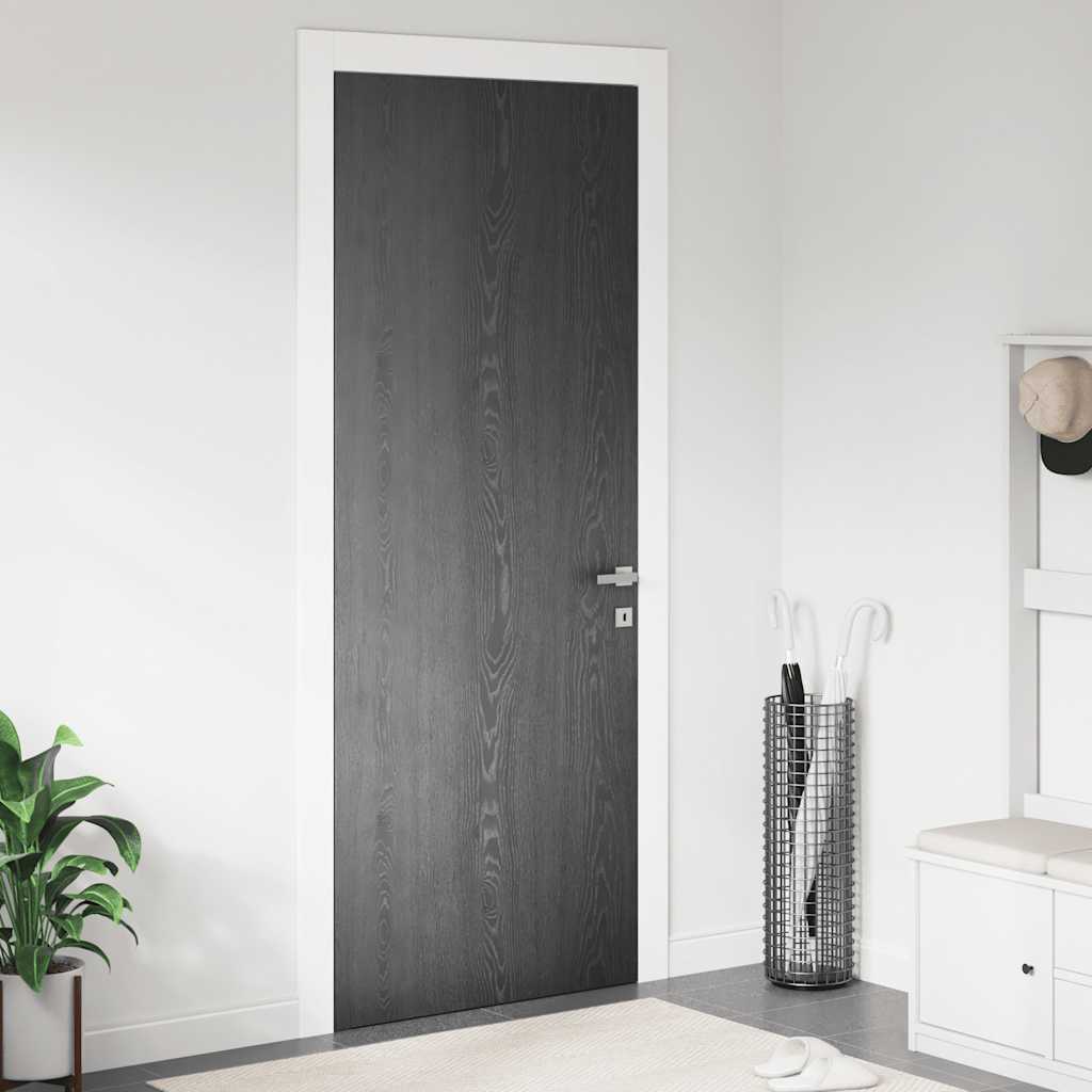 2 db sötét faszínű öntapadó PVC ajtófólia 500 x 90 cm