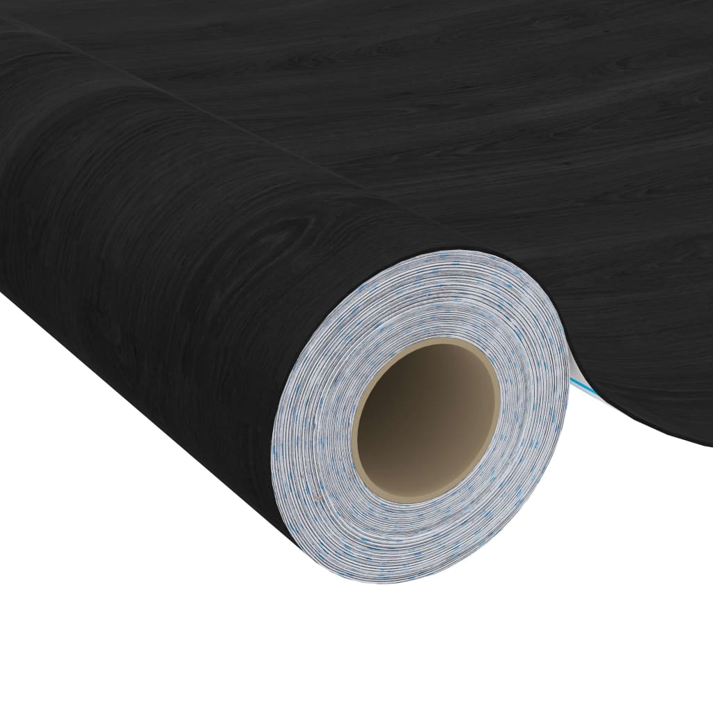 2 db sötét faszínű öntapadó PVC ajtófólia 500 x 90 cm