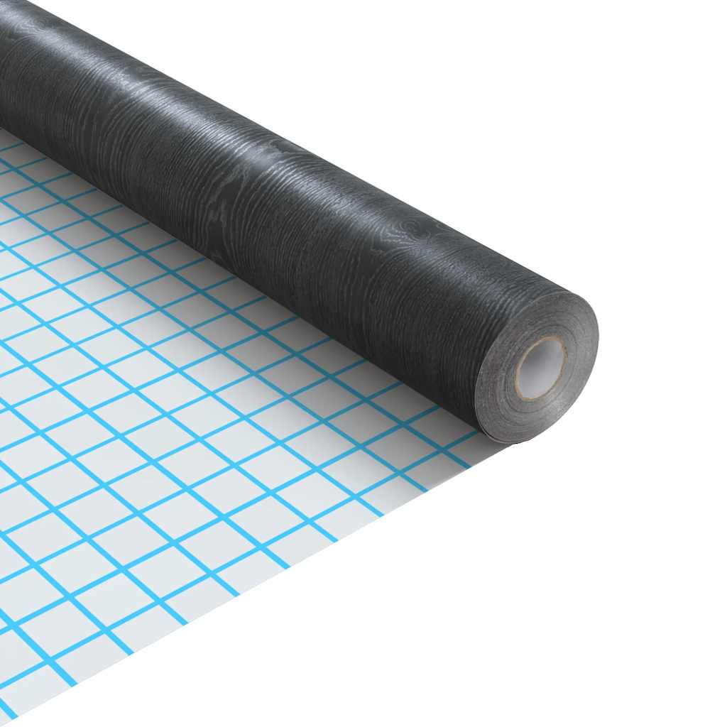 2 db sötét faszínű öntapadó PVC ajtófólia 500 x 90 cm