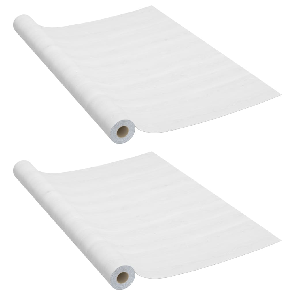 2 db fehér faszínű öntapadó PVC ajtófólia 500 x 90 cm