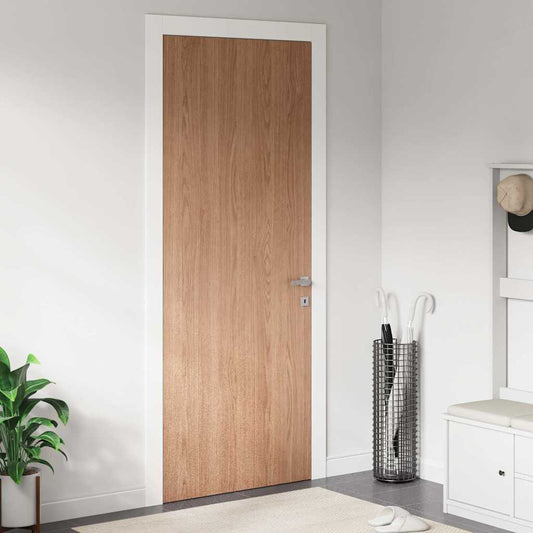 2 db világos tölgyszínű öntapadó PVC ajtófólia 500 x 90 cm