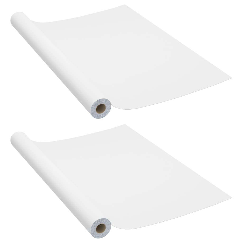 2 db fehér öntapadó PVC ajtófólia 500 x 90 cm