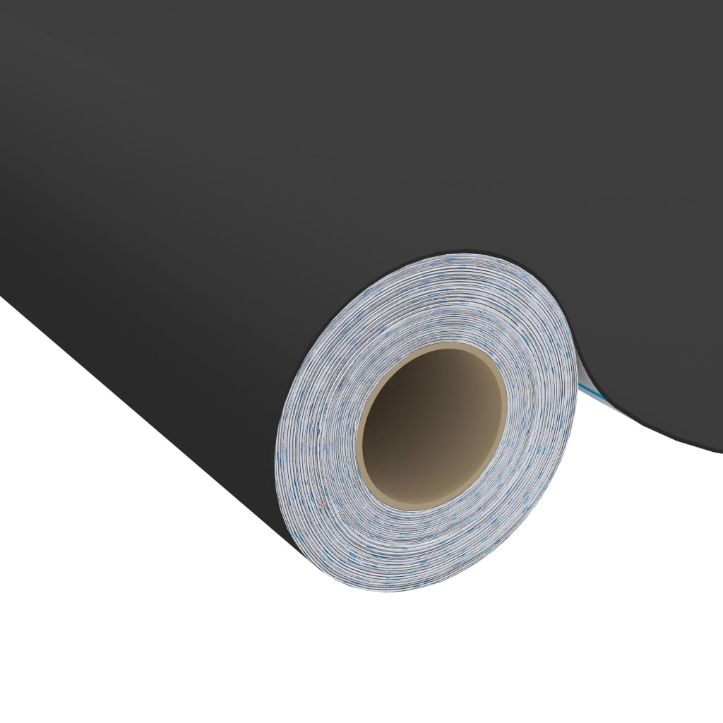 2 db fekete öntapadó PVC ajtófólia 500 x 90 cm
