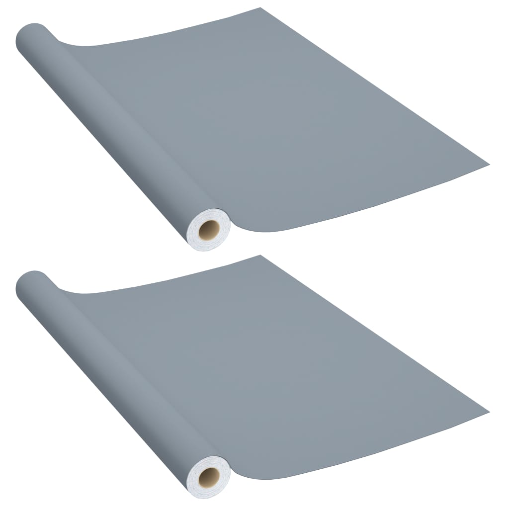 2 db szürke öntapadó PVC ajtófólia 500 x 90 cm
