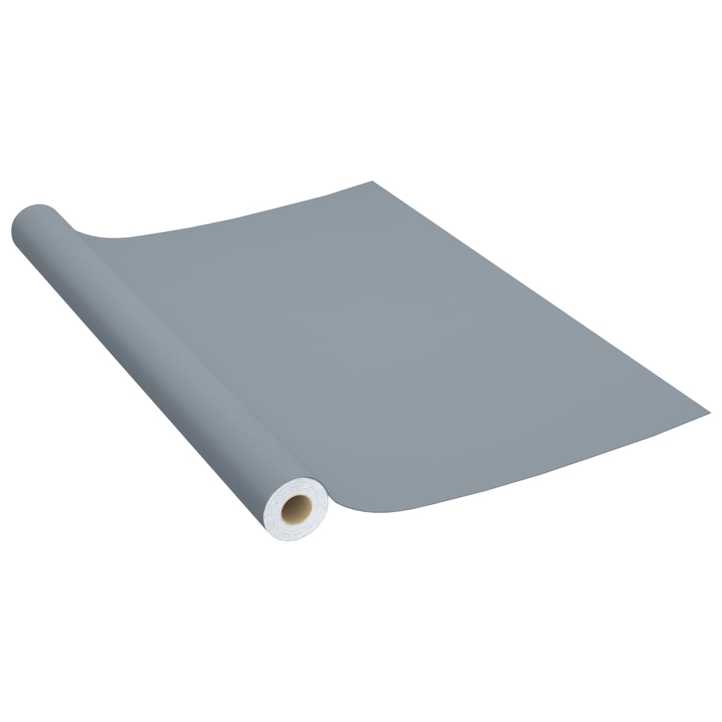 2 db szürke öntapadó PVC ajtófólia 500 x 90 cm