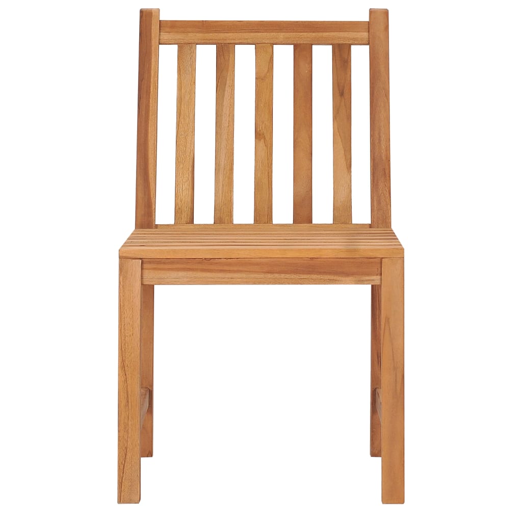 3 részes tömör tíkfa kerti étkezőgarnitúra 80 x 80 cm