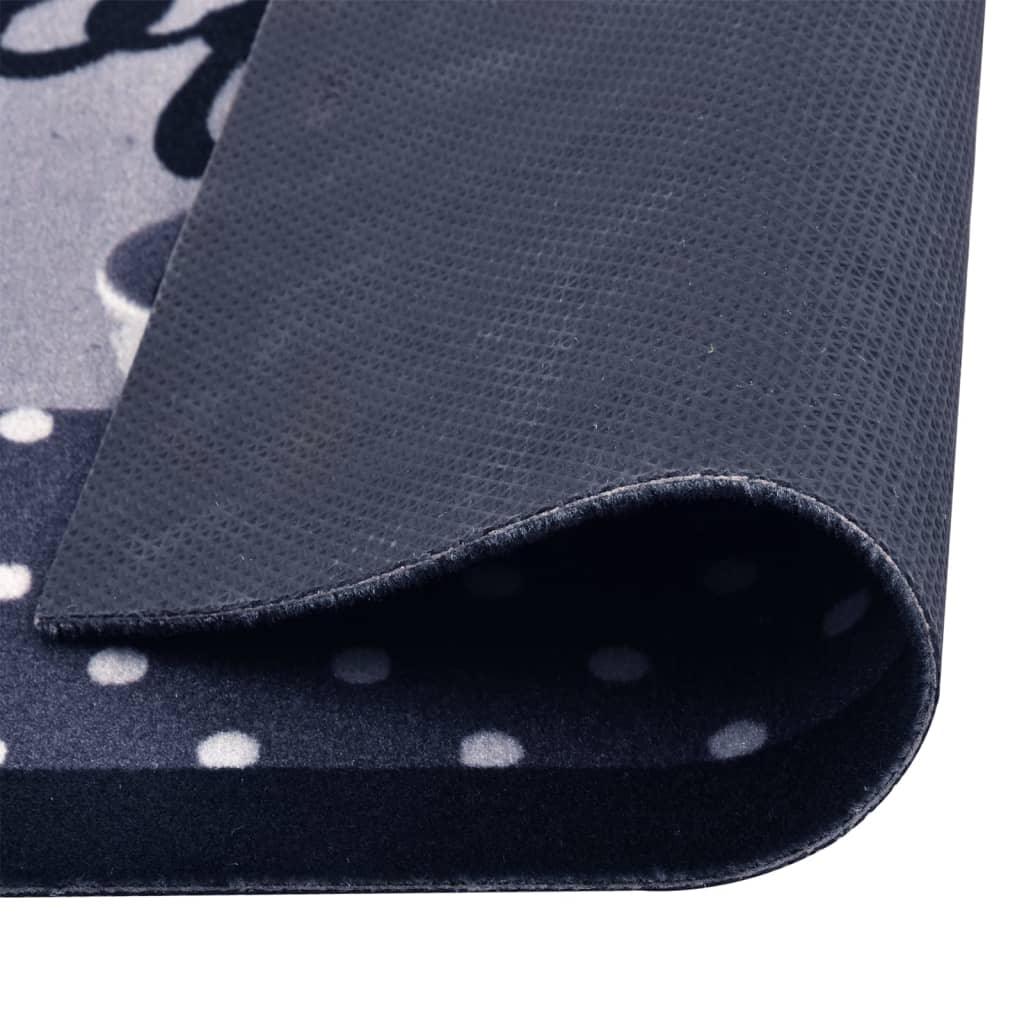 "Coffee blue" mintájú mosható konyhaszőnyeg 60 x 180 cm