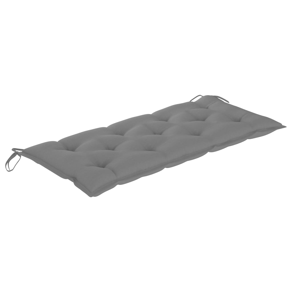 tömör tíkfa hintaágy szürke párnával 170 cm