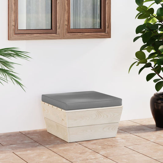 impregnált lucfenyő kerti raklapzsámoly párnával