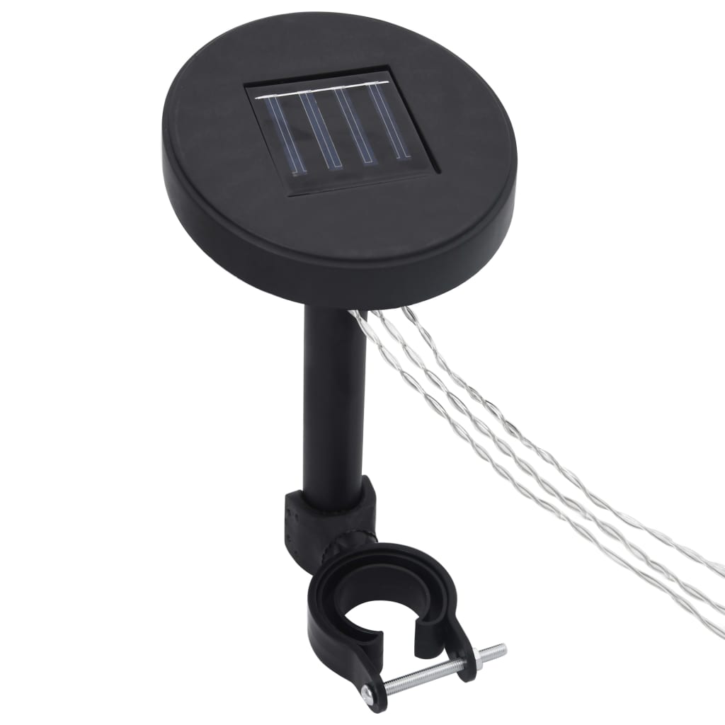 pavilon LED fényfüzér napelemes panellel