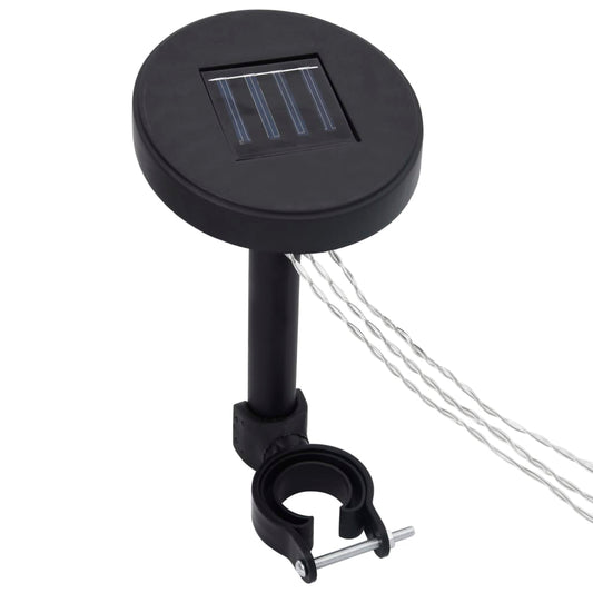 pavilon LED fényfüzér napelemes panellel