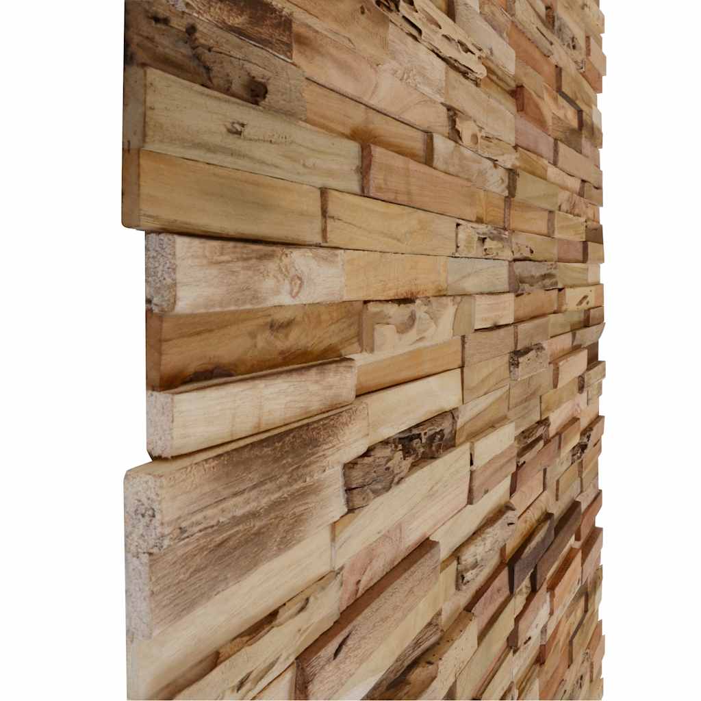 10 db újrahasznosított tíkfa falburkoló panel 1,03 m²