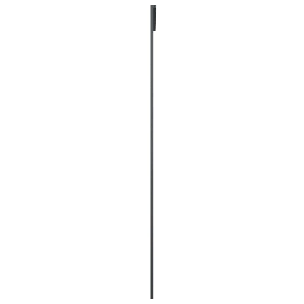 fekete alumínium és ESG üveg tolóajtó 90 x 205 cm
