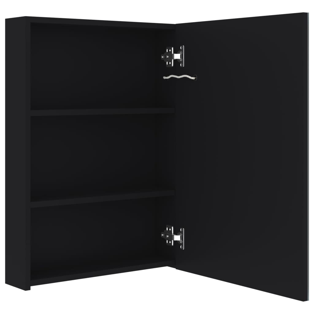 tükrös fürdőszobaszekrény LED világítással 50 x 13 x 70 cm