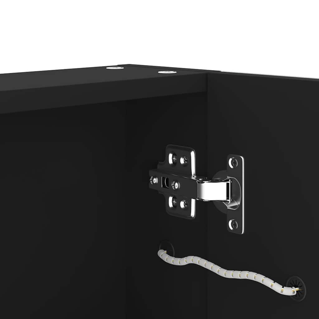 tükrös fürdőszobaszekrény LED világítással 80 x 12,2 x 68 cm