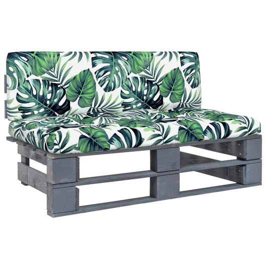 szürke impregnált fenyőfa kerti középső raklapkanapé