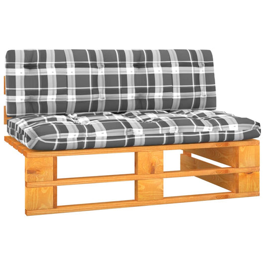 mézbarna impregnált fenyőfa kerti középső raklapkanapé