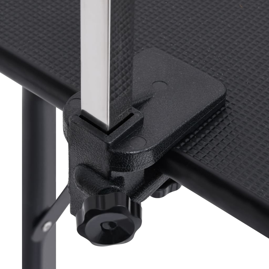 állítható kutyakozmetikai asztal 1 hurokkal és kosárral