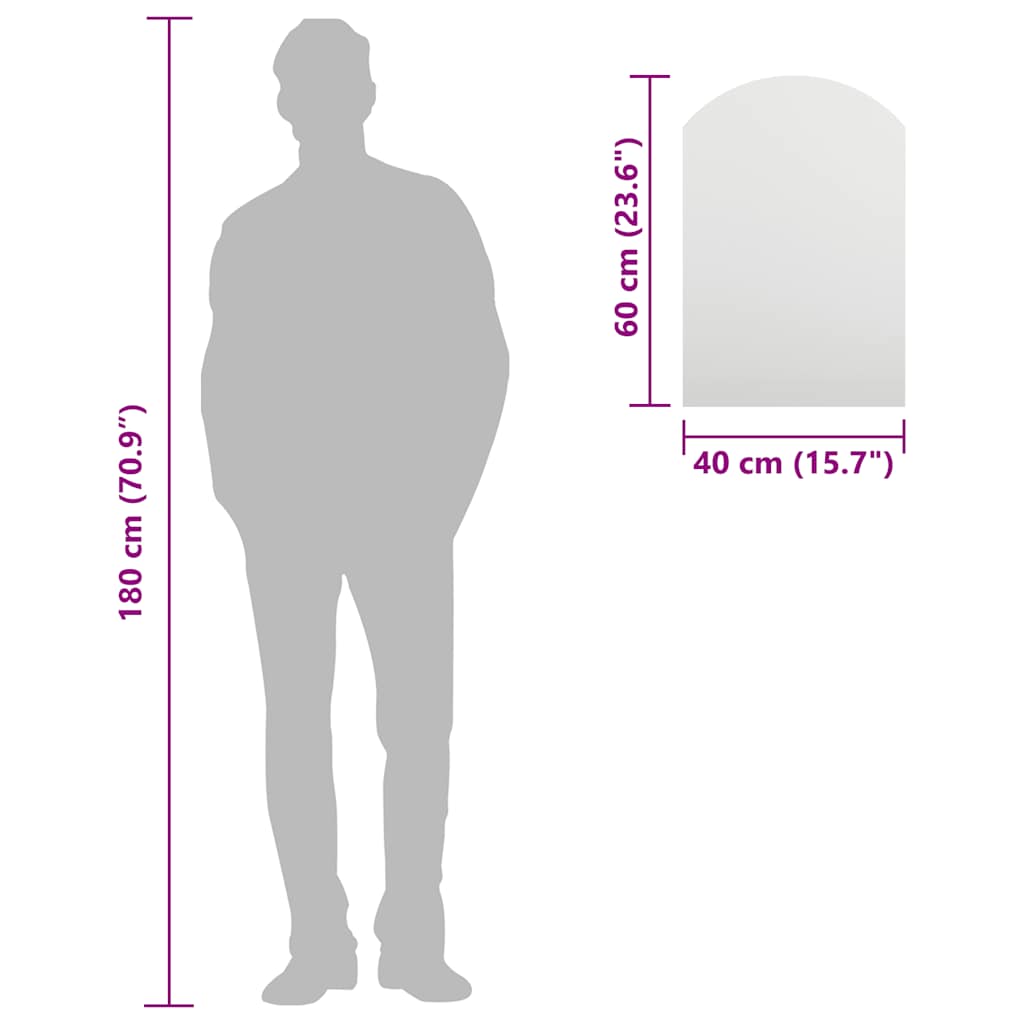 üvegtükör 60 x 40 cm