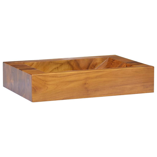 tömör tikfa mosdókagyló 50 x 35 x10 cm