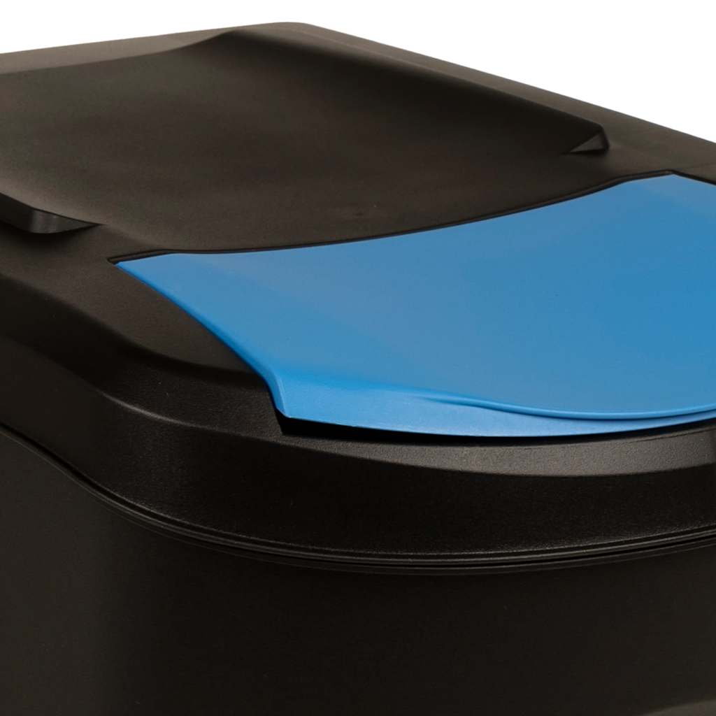 3 db antracitszürke rakásolható szemeteskuka 75 L