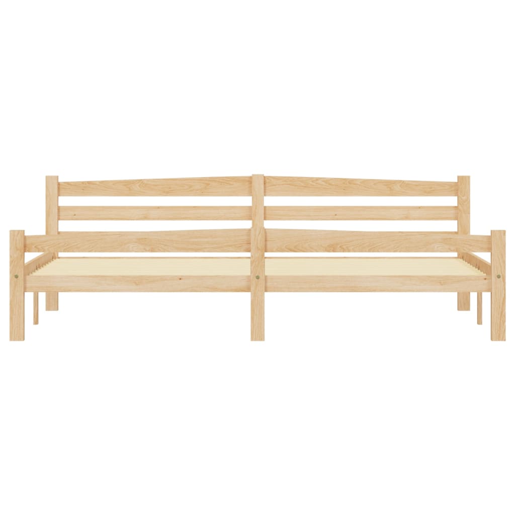 tömör fenyőfa ágykeret matrac nélkül 200 x 200 cm