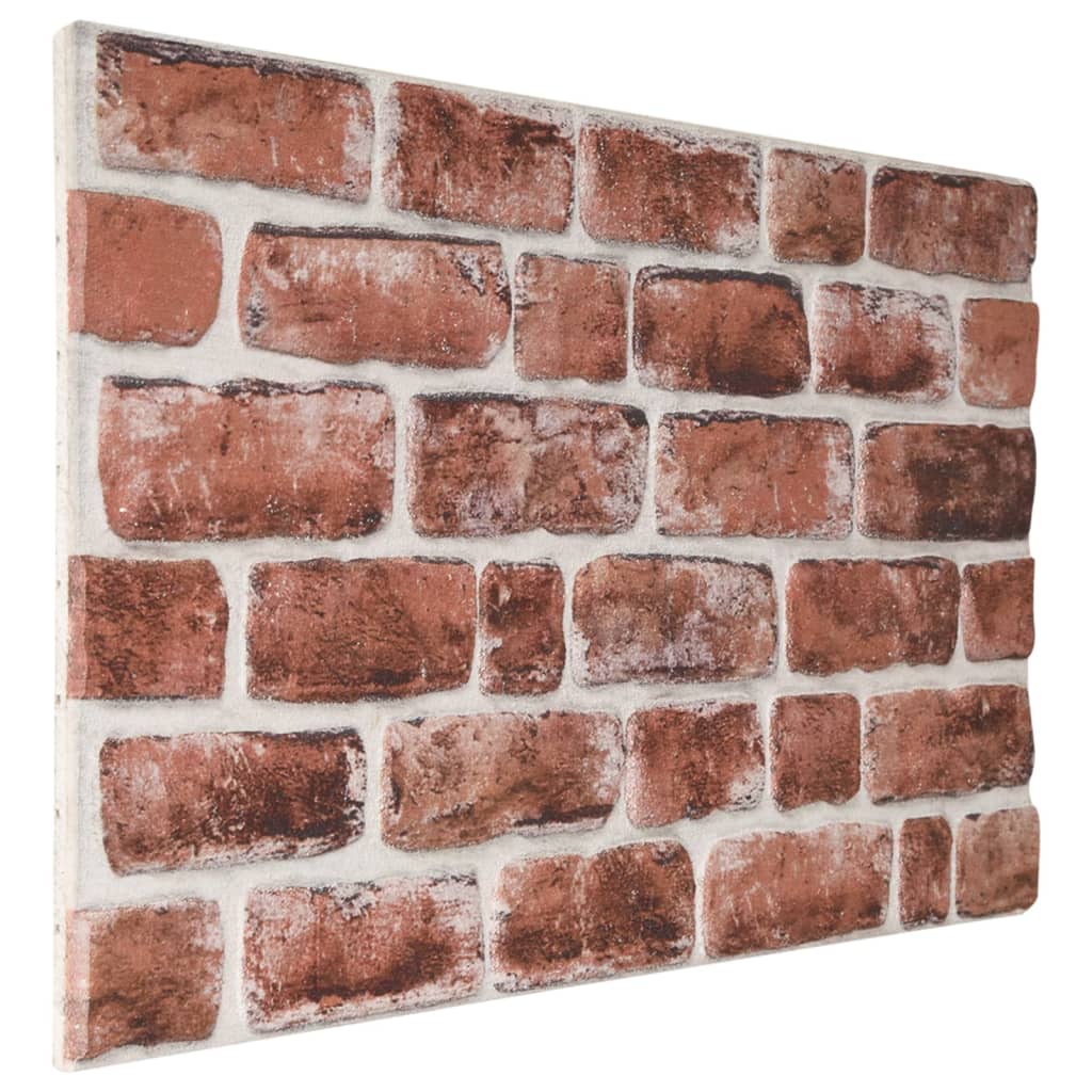 10 db EPS 3D fali panel sötétbarna téglamintával