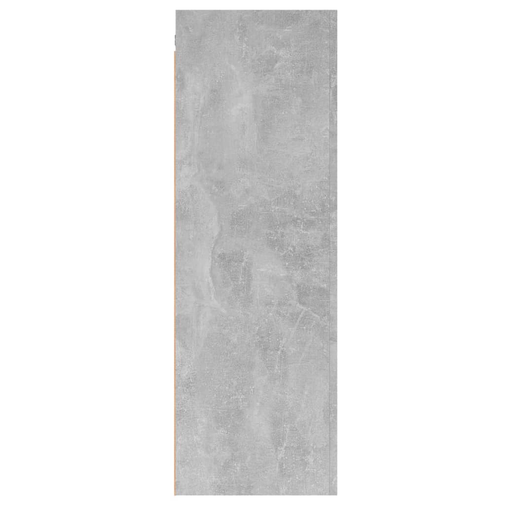 betonszürke szerelt fa TV-szekrény 30,5 x 30 x 90 cm