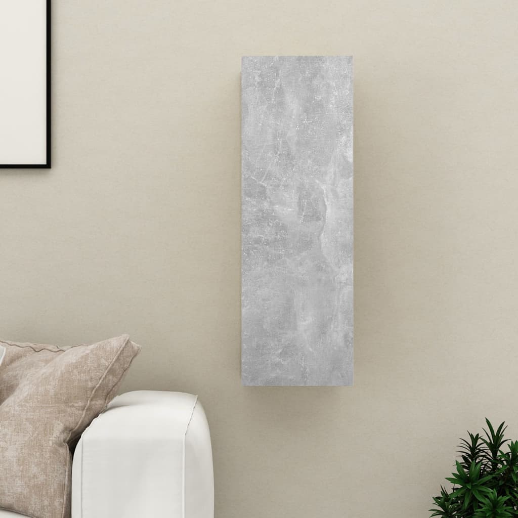betonszürke szerelt fa TV-szekrény 30,5 x 30 x 90 cm