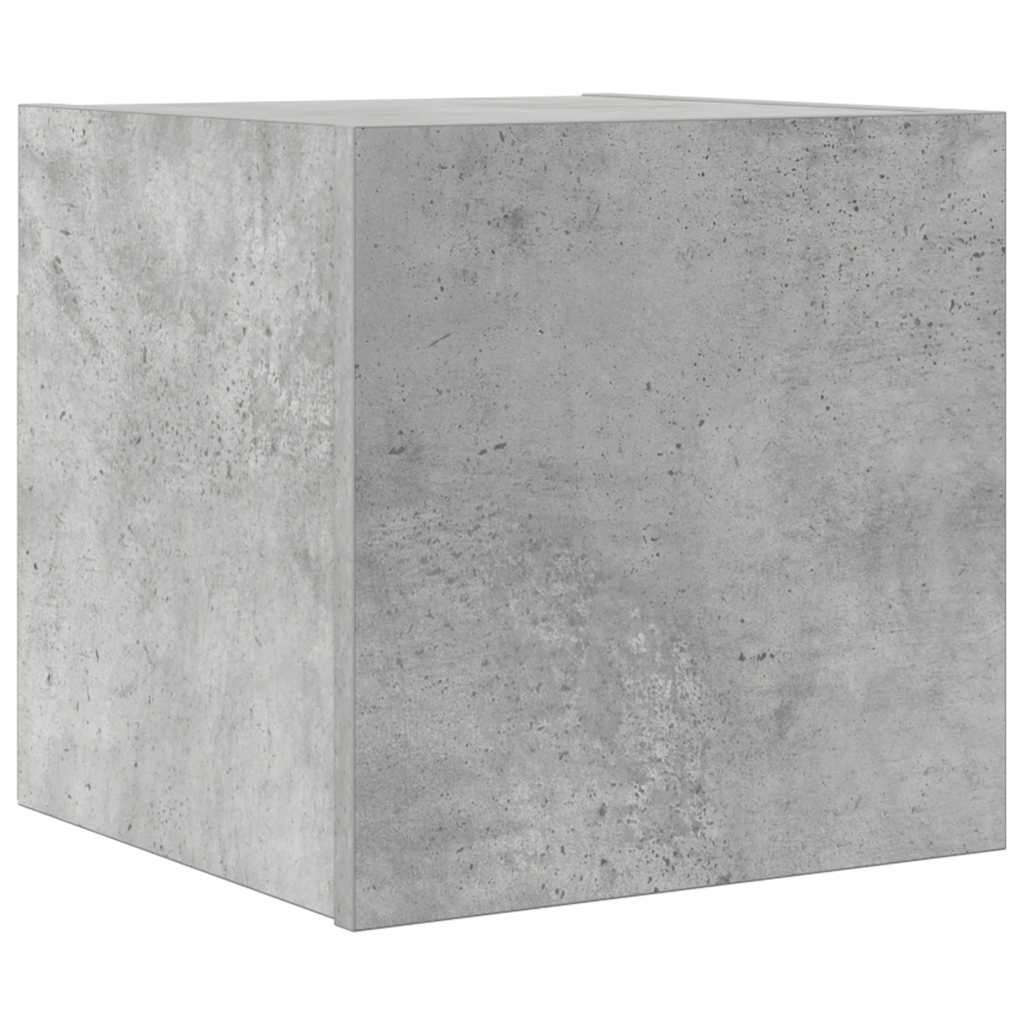 betonszürke falra szerelhető TV-szekrény 30,5 x 30 x 30 cm