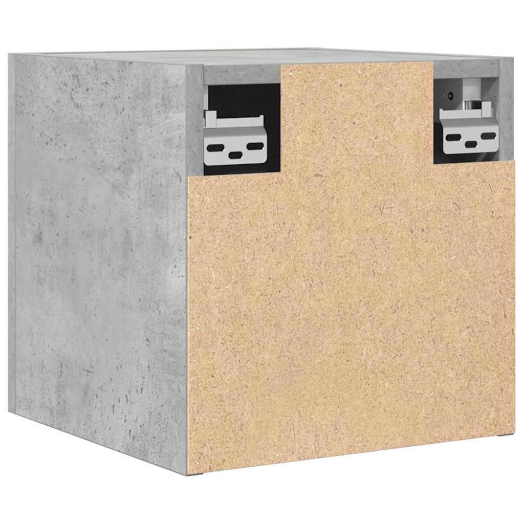 betonszürke falra szerelhető TV-szekrény 30,5 x 30 x 30 cm