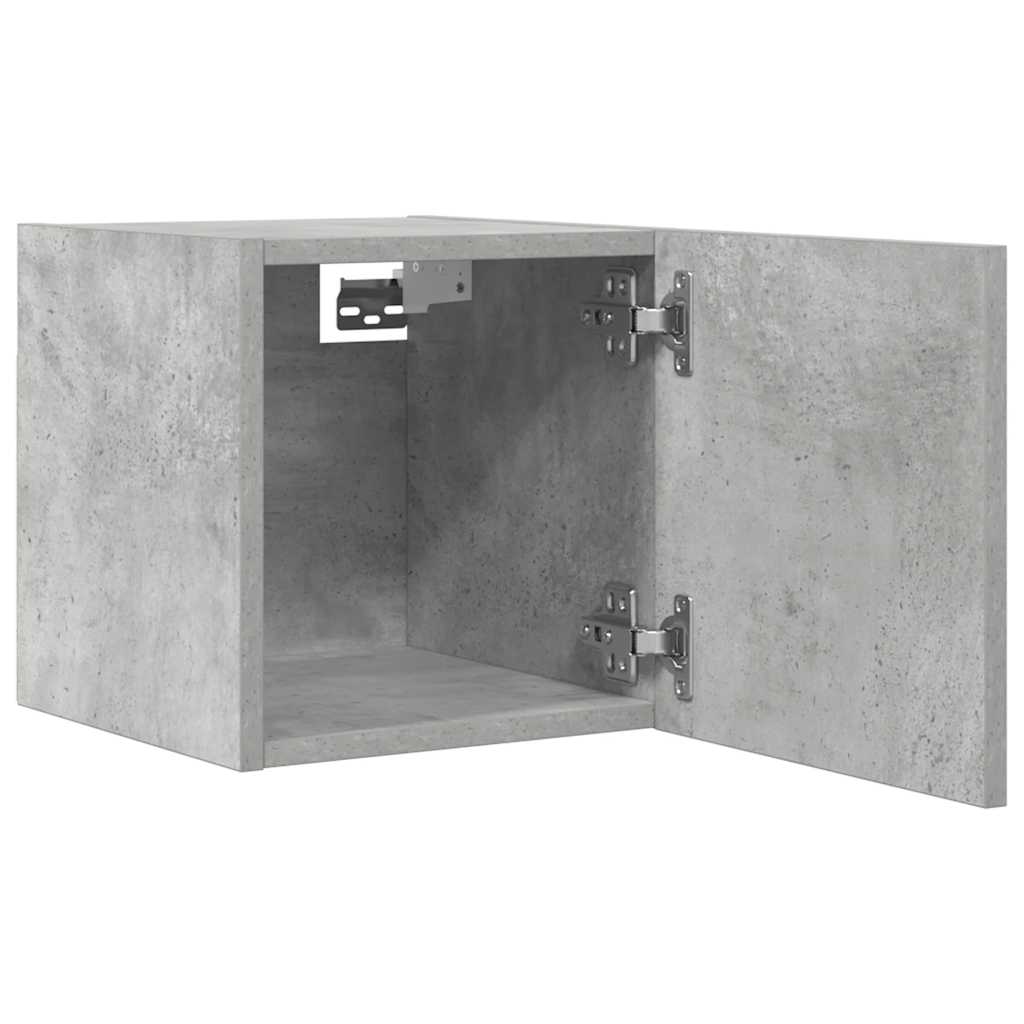 betonszürke falra szerelhető TV-szekrény 30,5 x 30 x 30 cm