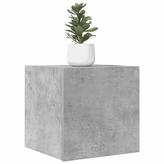 betonszürke falra szerelhető TV-szekrény 30,5 x 30 x 30 cm
