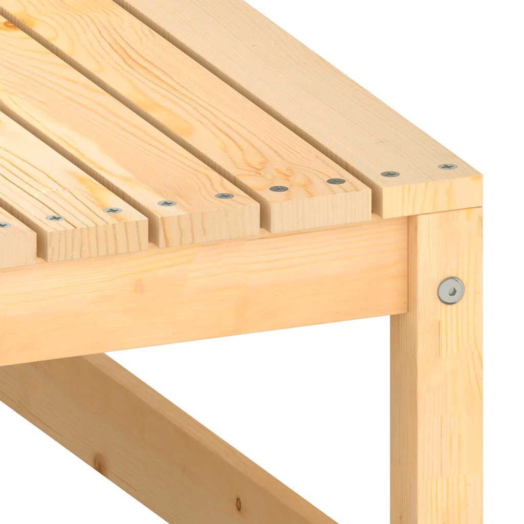 3 részes tömör fenyőfa kerti ülőgarnitúra párnákkal