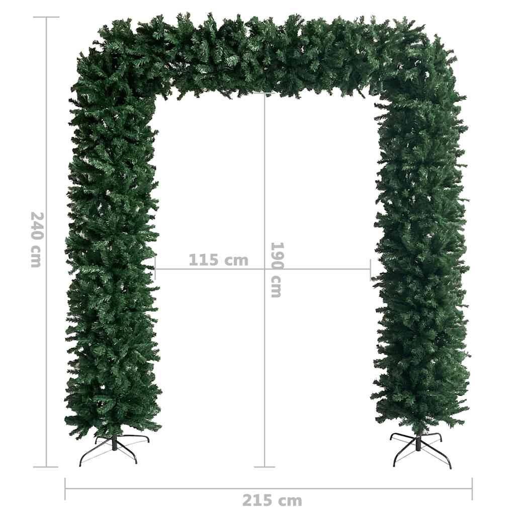 zöld karácsonyfaboltív 240 cm