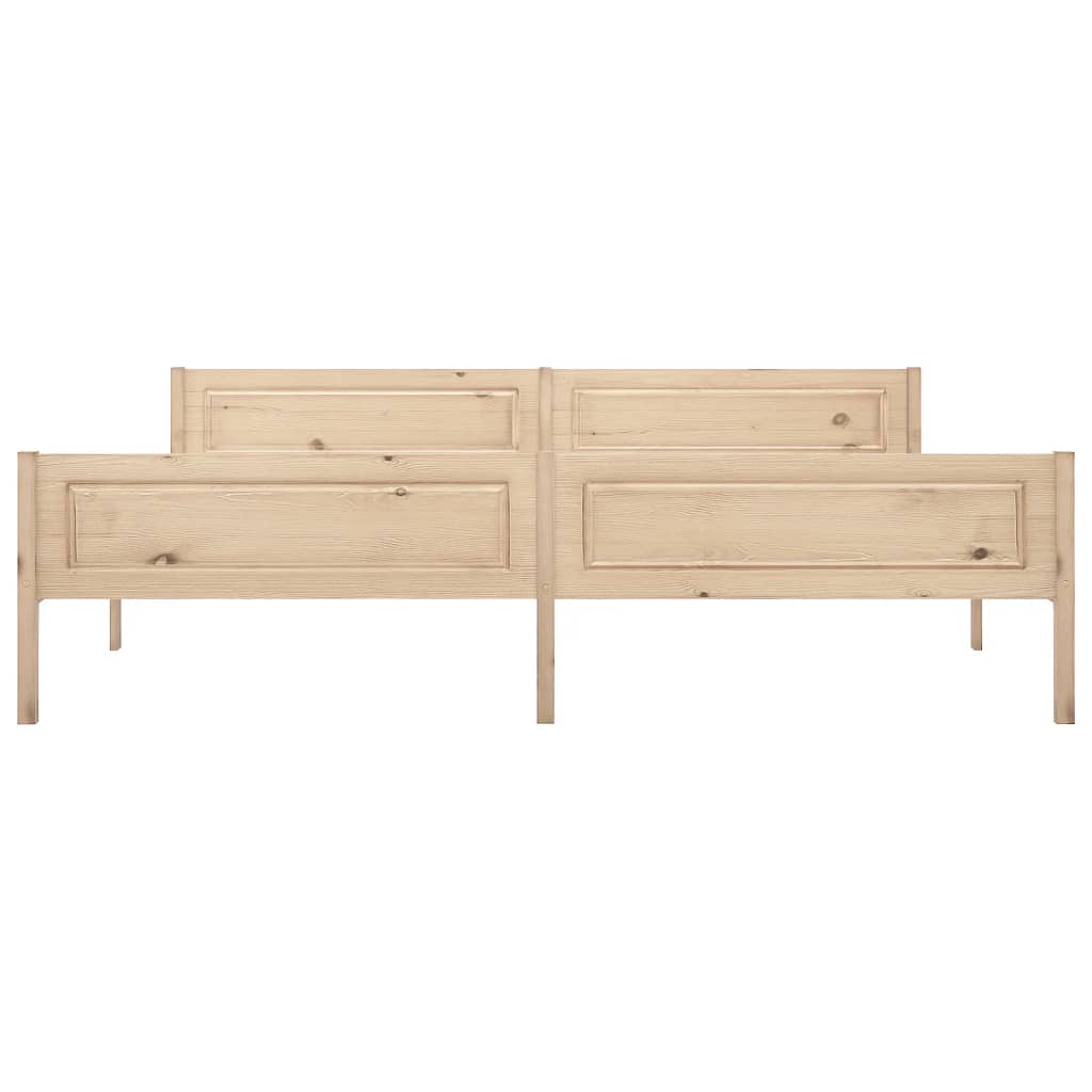 tömör fenyőfa ágykeret matrac nélkül 200 x 200 cm