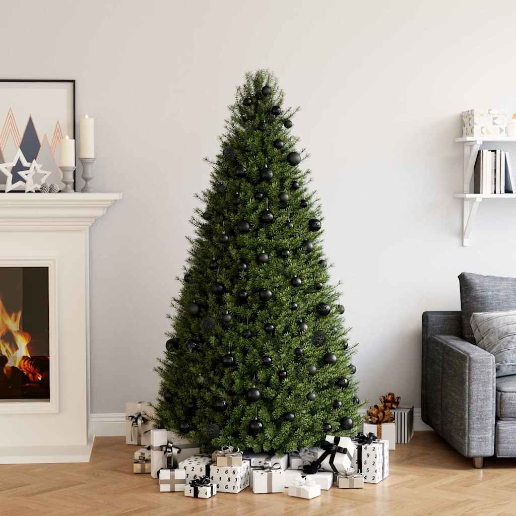 100 darabos fekete karácsonyi gömbkészlet