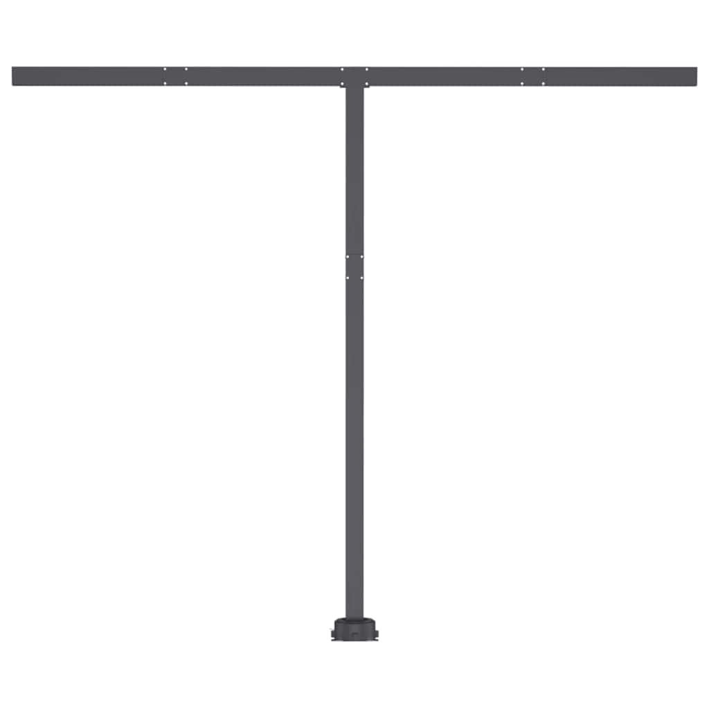 krémszínű kézzel kihúzható LED-es napellenző 350 x 250 cm